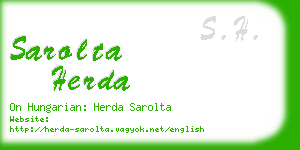 sarolta herda business card